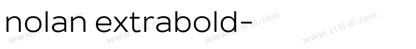nolan extrabold字体转换
